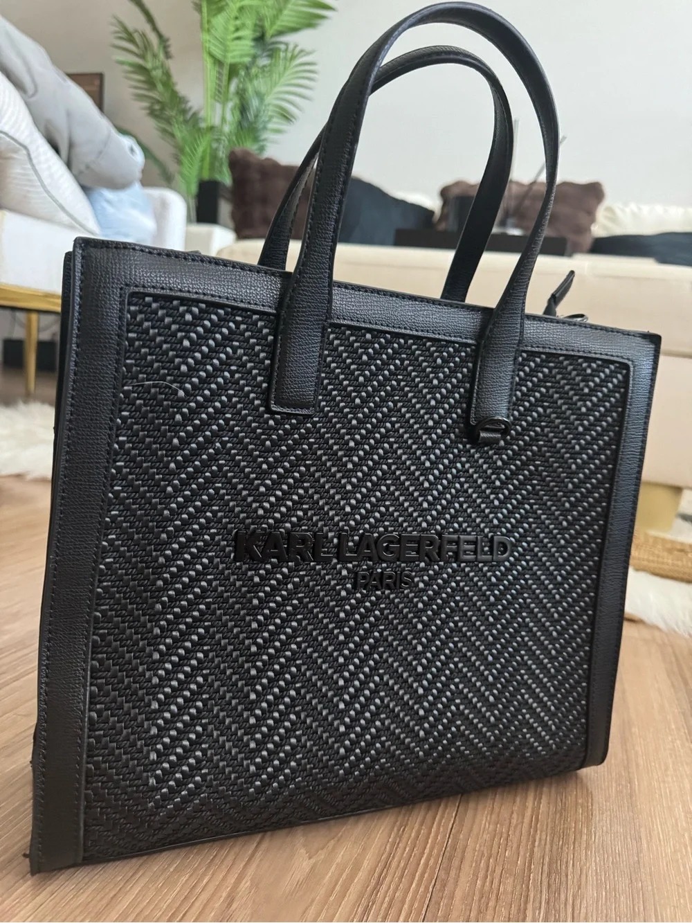 Karl Lagerfeld Paris Black Tote Bag